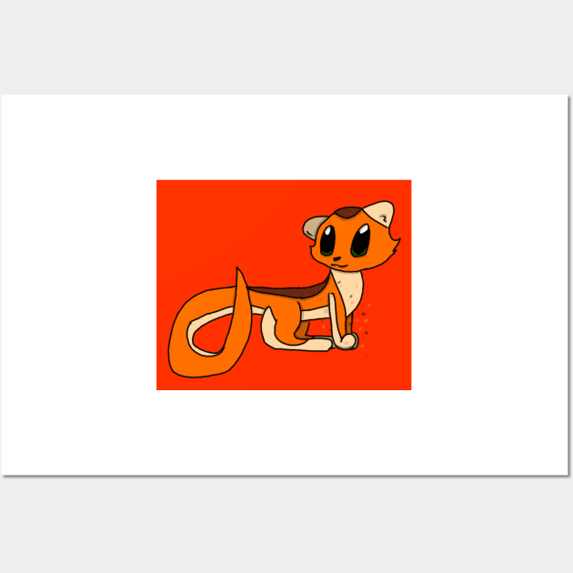 Spark Ferret Wall Art by ceolsonart